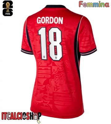 Inghilterra Anthony Gordon #18 Seconda Maglia Femmina Mondiali 2026 Manica Corta